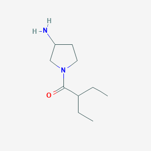 molecular formula C10H20N2O B1468160 1-(3-Aminopyrrolidin-1-yl)-2-ethylbutan-1-one CAS No. 1250553-14-0