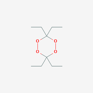 molecular formula C10H20O4 B14681658 3,3,6,6-Tetraethyl-1,2,4,5-tetroxane CAS No. 33785-99-8