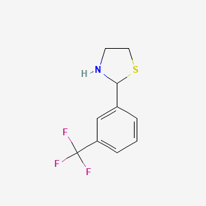 molecular formula C10H10F3NS B1468169 2-(3-(Trifluoromethyl)phenyl)thiazolidine CAS No. 1193224-84-8