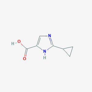 molecular formula C7H8N2O2 B1468171 2-cyclopropyl-1H-imidazole-5-carboxylic acid CAS No. 1247167-29-8