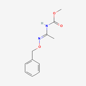 molecular formula C11H14N2O3 B14681734 methyl N-[(E)-C-methyl-N-phenylmethoxycarbonimidoyl]carbamate CAS No. 35675-18-4