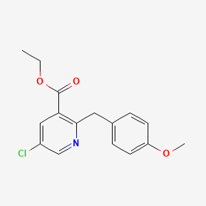 Ethyl 5-chloro-2-(4-methoxybenzyl)nicotinate