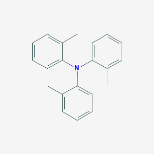 molecular formula C21H21N B14681862 2-methyl-N,N-bis(2-methylphenyl)aniline CAS No. 28604-77-5