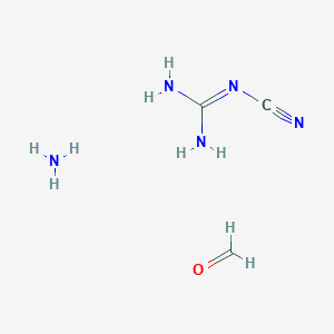 molecular formula C3H9N5O B14681899 N-Cyanoguanidine--formaldehyde--ammonia (1/1/1) CAS No. 12656-22-3