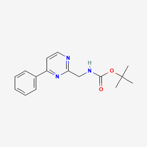molecular formula C16H19N3O2 B1468195 tert-Butyl (4-phenyl-2-pyrimidinyl)methylcarbamate CAS No. 1353499-85-0
