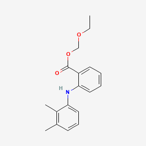 molecular formula C18H21NO3 B14681969 Benzoic acid, 2-((2,3-dimethylphenyl)amino)-, ethoxymethyl ester CAS No. 29098-16-6