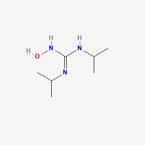 molecular formula C7H17N3O B14681976 N-Hydroxy-N',N''-dipropan-2-ylguanidine CAS No. 36859-80-0