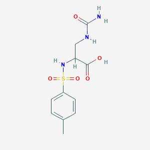 3-(Carbamoylamino)-2-[(4-methylphenyl)sulfonylamino]propanoic acid
