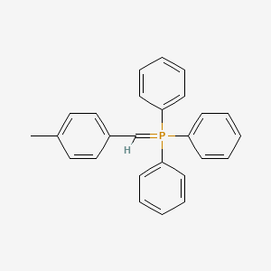 molecular formula C26H23P B14682026 Phosphorane, [(4-methylphenyl)methylene]triphenyl- CAS No. 39110-21-9