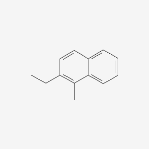 molecular formula C13H14 B14682072 Naphthalene, 2-ethyl-1-methyl- CAS No. 25607-16-3