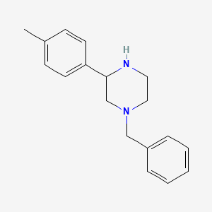 molecular formula C18H22N2 B1468208 1-Benzyl-3-(4-methylphenyl)piperazine CAS No. 1248907-85-8