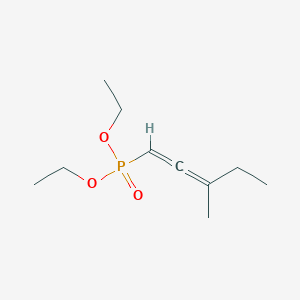 molecular formula C10H19O3P B14682167 Diethyl (3-methylpenta-1,2-dien-1-yl)phosphonate CAS No. 32395-12-3