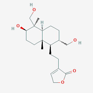 molecular formula C20H32O5 B146822 14-Deoxy-17-hydroxyandrographolide 