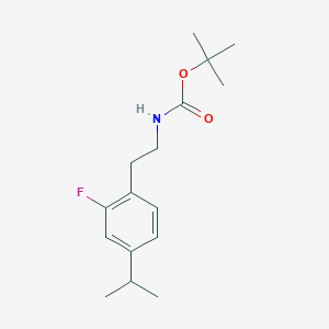 molecular formula C16H24FNO2 B1468224 tert-Butyl 2-fluoro-4-isopropylphenethylcarbamate CAS No. 1353497-47-8