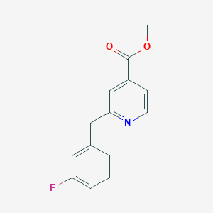 molecular formula C14H12FNO2 B1468228 Methyl 2-(3-fluorobenzyl)isonicotinate CAS No. 1251844-66-2