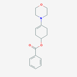 molecular formula C17H21NO3 B14682296 4-Benzoyloxy-1-morpholinocyclohexene CAS No. 37138-56-0