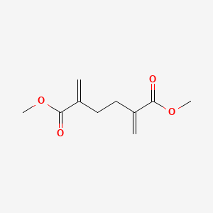molecular formula C10H14O4 B14682322 Dimethyl 2,5-dimethylidenehexanedioate CAS No. 31952-35-9
