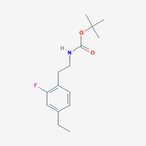 molecular formula C15H22FNO2 B1468249 tert-Butyl 4-ethyl-2-fluorophenethylcarbamate CAS No. 1353499-67-8
