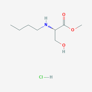 molecular formula C8H18ClNO3 B1468252 Methyl (2S)-2-(butylamino)-3-hydroxypropanoate hydrochloride CAS No. 2209864-44-6
