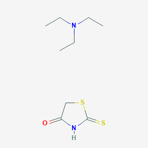 molecular formula C9H18N2OS2 B14682553 N,N-diethylethanamine;2-sulfanylidene-1,3-thiazolidin-4-one CAS No. 34705-87-8