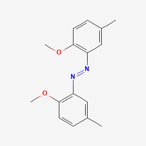 molecular formula C16H18N2O2 B14682707 (e)-Bis(2-methoxy-5-methylphenyl)diazene CAS No. 35485-95-1