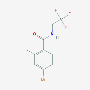 molecular formula C10H9BrF3NO B1468271 4-Bromo-2-methyl-N-(2,2,2-trifluoro-ethyl)-benzamide CAS No. 864725-41-7