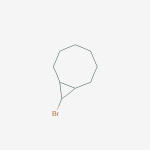 molecular formula C9H15Br B14682742 Bicyclo[6.1.0]nonane, 9-bromo- CAS No. 36616-95-2