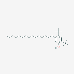 molecular formula C29H52O B14682745 Phenol, 2,4-bis(1,1-dimethylethyl)-5-pentadecyl- CAS No. 32360-04-6