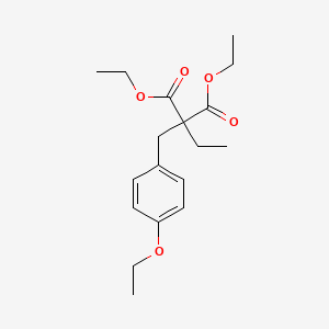molecular formula C18H26O5 B14682914 Diethyl [(4-ethoxyphenyl)methyl](ethyl)propanedioate CAS No. 34928-28-4