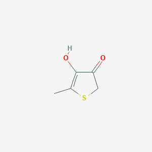 molecular formula C5H6O2S B14682995 4-Hydroxy-5-methyl-3(2H)-thiophenone CAS No. 26494-09-7