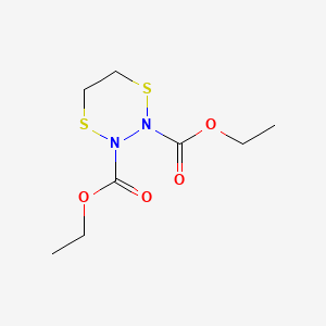 molecular formula C8H14N2O4S2 B14683008 Diethyl 1,4,2,3-dithiadiazinane-2,3-dicarboxylate CAS No. 33695-31-7