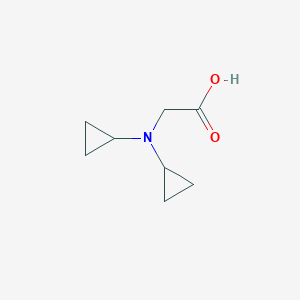molecular formula C8H13NO2 B1468303 Dicyclopropylglycine CAS No. 1699152-44-7