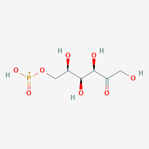 molecular formula C6H12O8P+ B14683053 6-O-[Hydroxy(oxo)phosphaniumyl]-D-sorbose CAS No. 35298-27-2