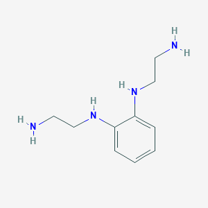molecular formula C10H18N4 B14683091 N~1~,N~2~-Bis(2-aminoethyl)benzene-1,2-diamine CAS No. 36799-08-3