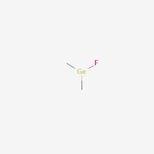 molecular formula C2H6FGe B14683096 Fluorodimethyl-germane 