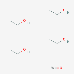 molecular formula C8H24O5W B14683101 Ethanol--oxotungsten (4/1) CAS No. 25578-33-0