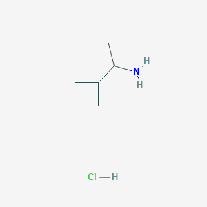 molecular formula C6H14ClN B1468321 1-Cyclobutylethanamine hydrochloride CAS No. 904733-73-9