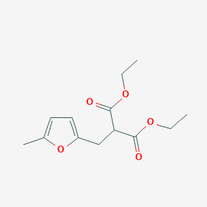 molecular formula C13H18O5 B14683285 Diethyl [(5-methylfuran-2-yl)methyl]propanedioate CAS No. 25379-01-5