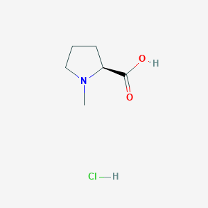 molecular formula C6H12ClNO2 B1468331 1-Methyl-L-proline hydrochloride CAS No. 89614-97-1