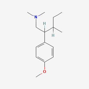 molecular formula C15H25NO B14683389 beta-sec-Butyl-N,N-dimethyl-p-methoxyphenethylamine CAS No. 33132-76-2