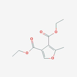 molecular formula C11H14O5 B14683409 Diethyl 2-methylfuran-3,4-dicarboxylate CAS No. 29172-17-6