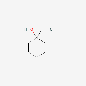 molecular formula C9H14O B14683441 Cyclohexanol, 1-(1,2-propadienyl)- CAS No. 34761-56-3