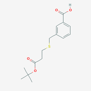 3-((3-Tert-butoxy-3-oxopropylthio)methyl)benzoic acid