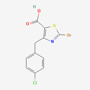 2-Bromo-4-(4-chlorobenzyl)thiazole-5-carboxylic acid