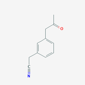 [3-(2-Oxopropyl)phenyl]acetonitrile