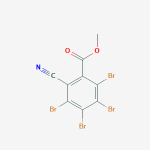 molecular formula C9H3Br4NO2 B14683510 Methyl 2,3,4,5-tetrabromo-6-cyanobenzoate CAS No. 34643-37-3