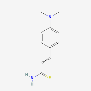 molecular formula C11H14N2S B14683523 3-[4-(Dimethylamino)phenyl]prop-2-enethioamide CAS No. 24662-34-8