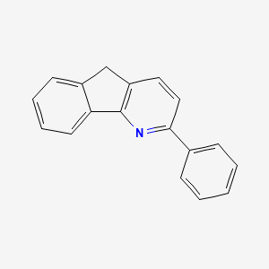 molecular formula C18H13N B14683541 2-Phenyl-5H-indeno[1,2-b]pyridine CAS No. 33777-97-8