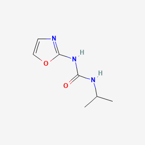 molecular formula C7H11N3O2 B14683570 Urea, 1-isopropyl-3-(2-oxazolyl)- CAS No. 35629-46-0