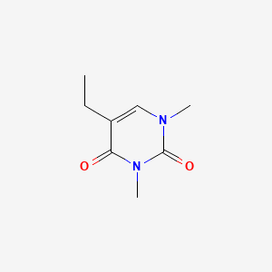 molecular formula C8H12N2O2 B14683573 1,3-Dimethyl-5-ethyluracil CAS No. 31703-08-9